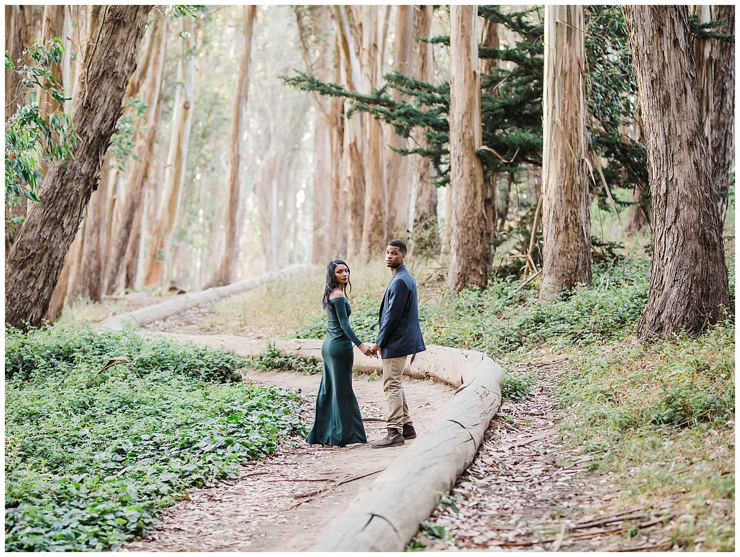 Maya and Anthony's Lover's Lane at the Presidio Engagement photos, places to propose in the Bay Area #6