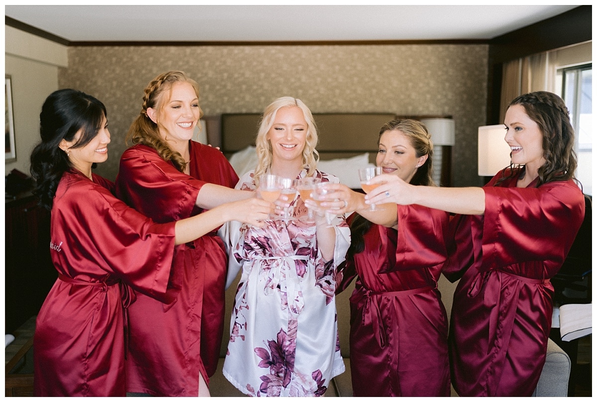 Bridal party before the Fairview Crystal Springs Golf Course wedding