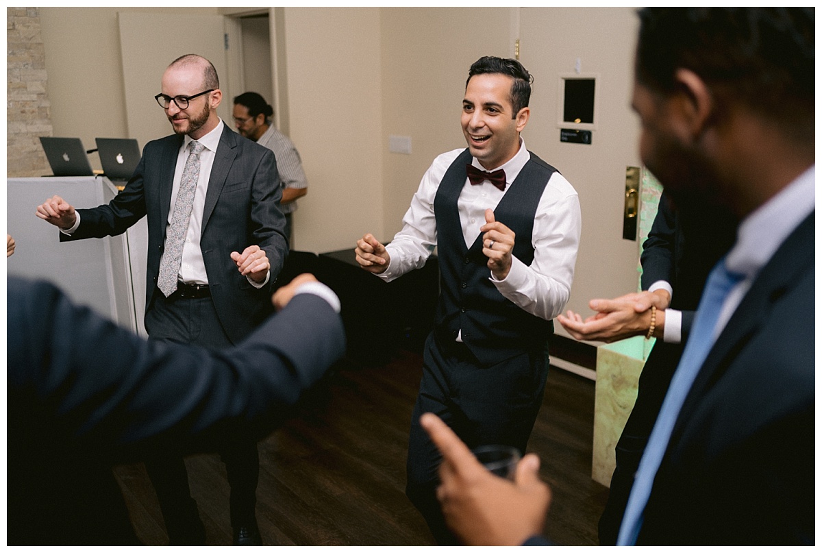 Dancing at the wedding reception