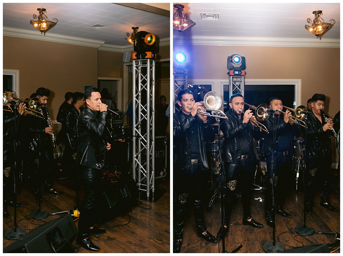 Live band and singing