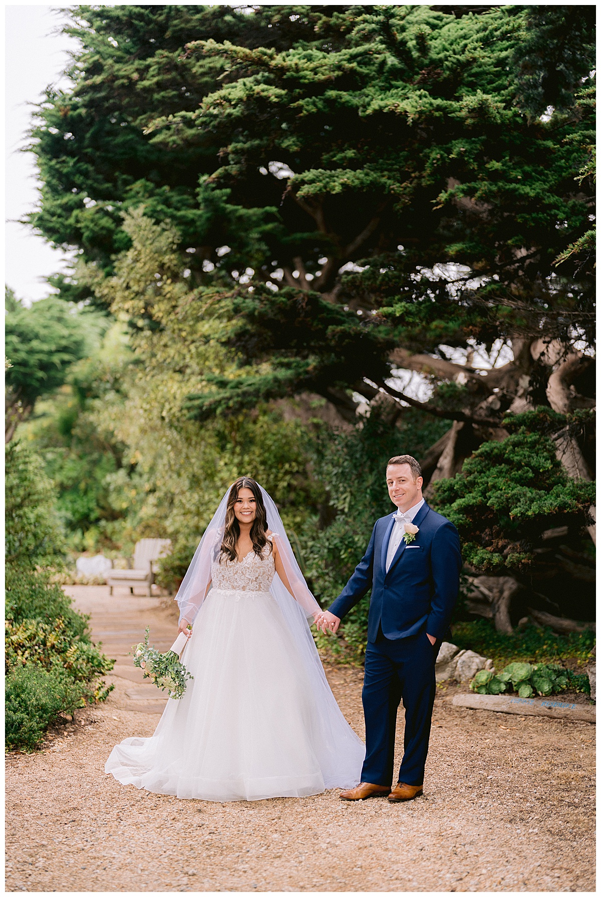 Brianna and Ryan's Half Moon Bay Elopement couple's portraits