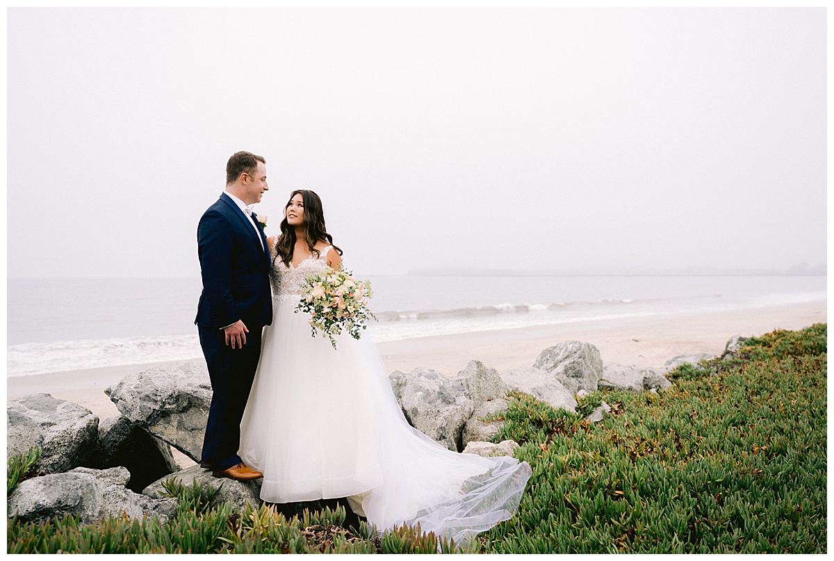 Brianna and Ryan's Half Moon Bay Elopement couple's portraits