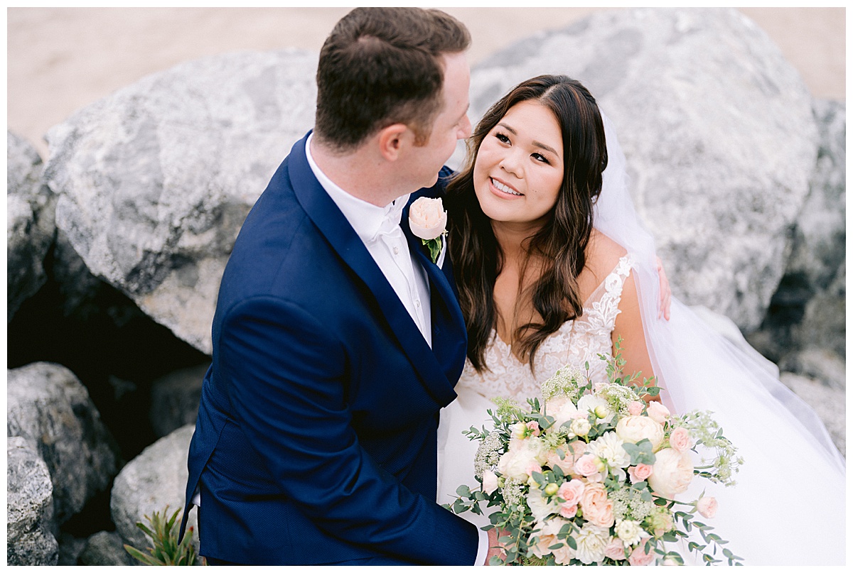 Brianna and Ryan's Half Moon Bay Elopement couple's portraits