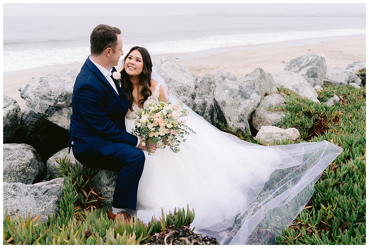 Brianna and Ryan's Half Moon Bay Elopement couple's portraits