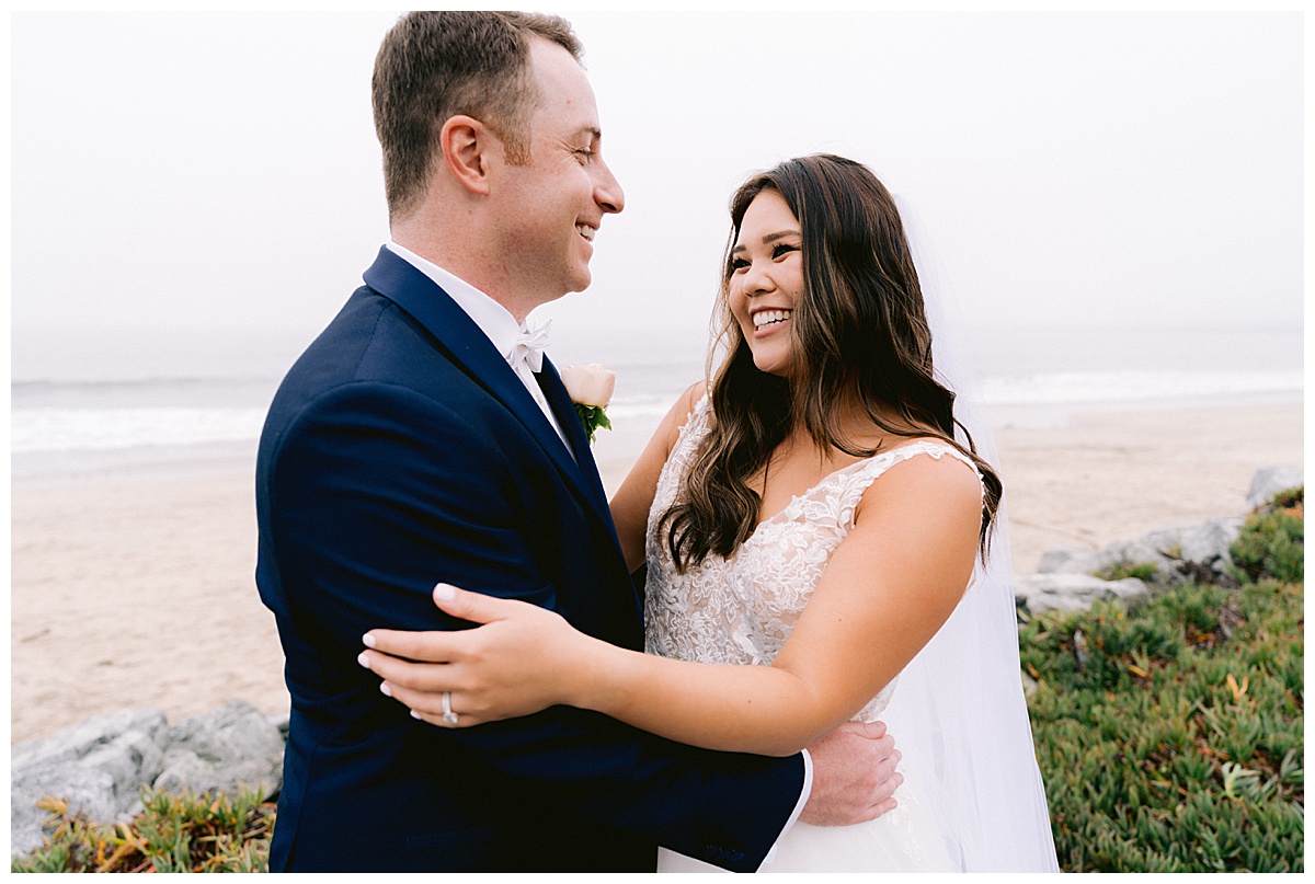 Brianna and Ryan's Half Moon Bay Elopement couple's portraits