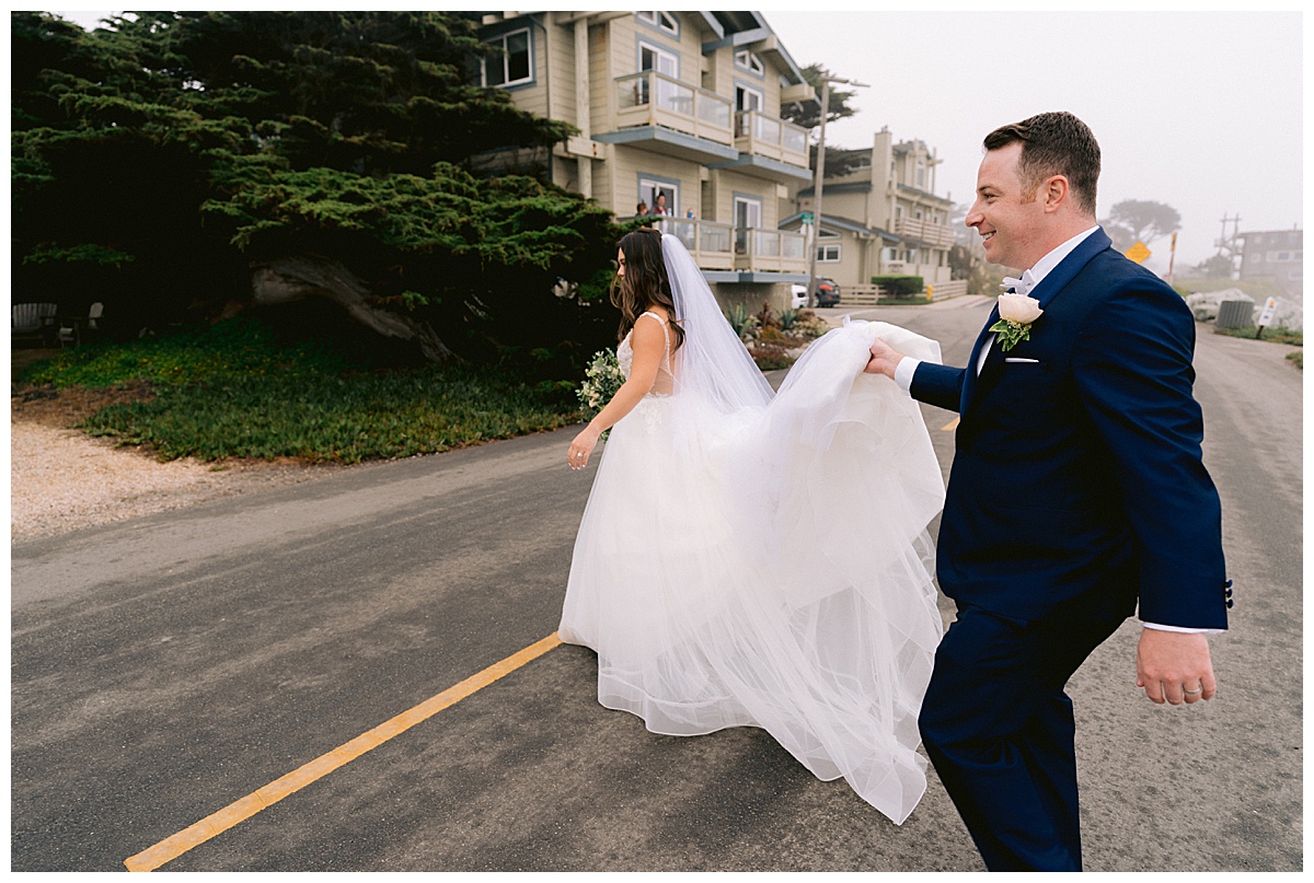 Brianna and Ryan's Half Moon Bay Elopement couple's portraits