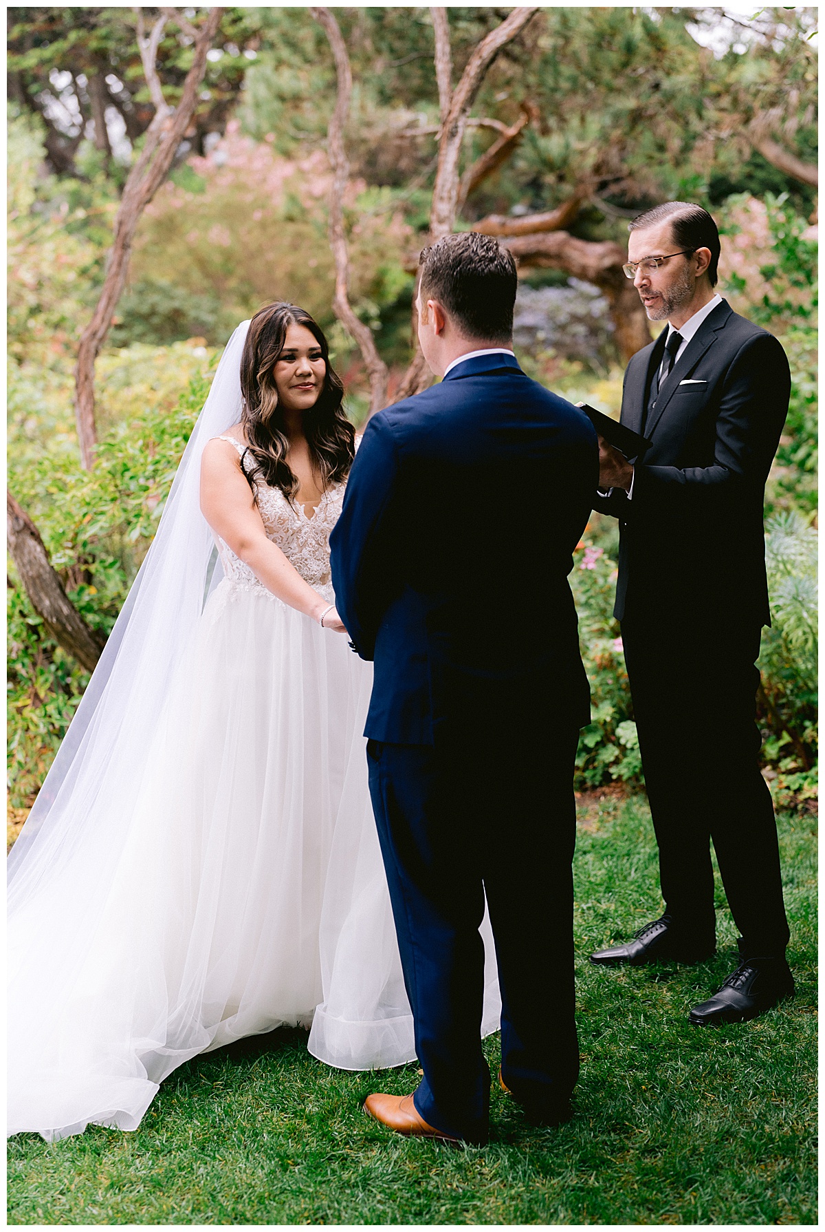 Brianna and Ryan's Half Moon Bay Elopement ceremony