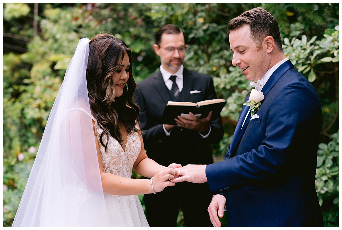 Brianna and Ryan's Half Moon Bay Elopement ceremony