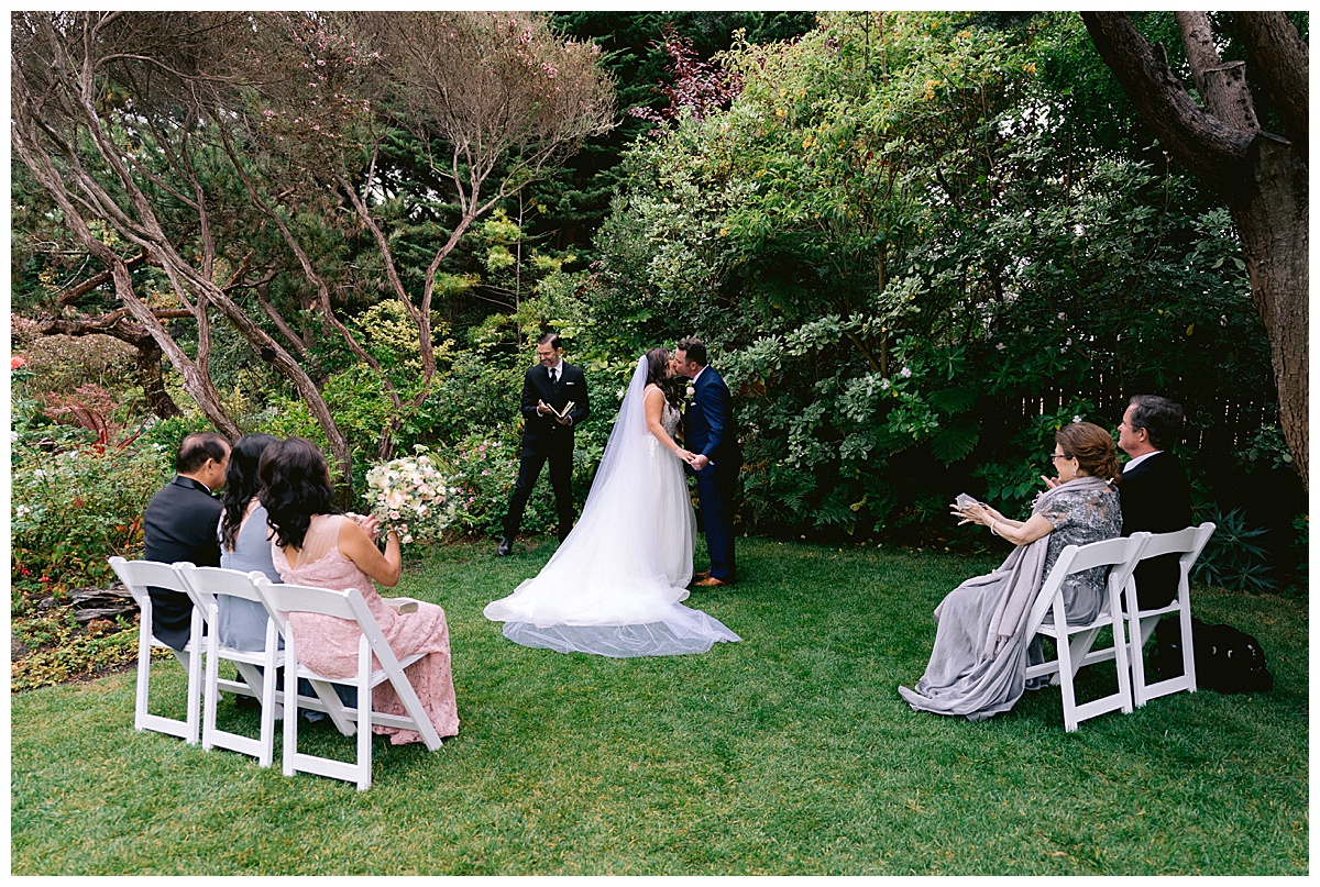 Brianna and Ryan's Half Moon Bay Elopement ceremony