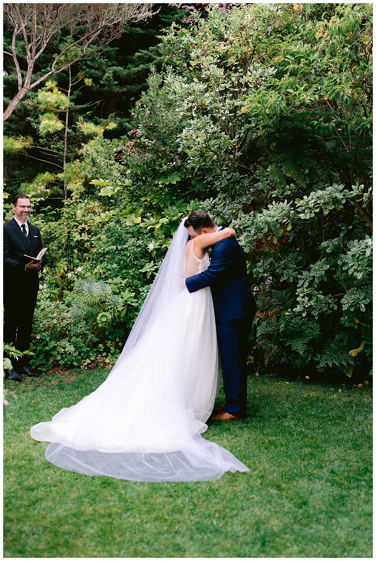 Brianna and Ryan's Half Moon Bay Elopement ceremony