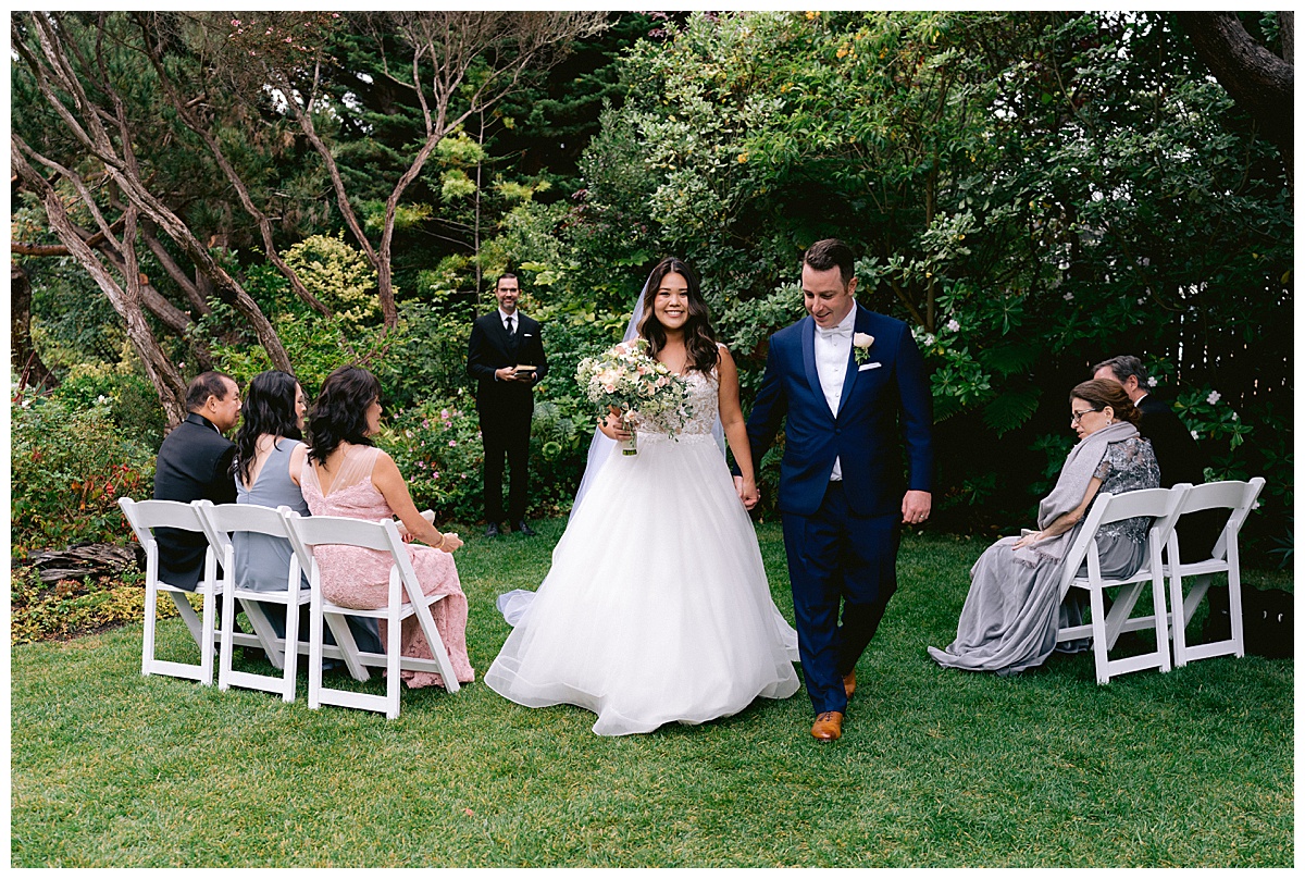 Brianna and Ryan's Half Moon Bay Elopement ceremony