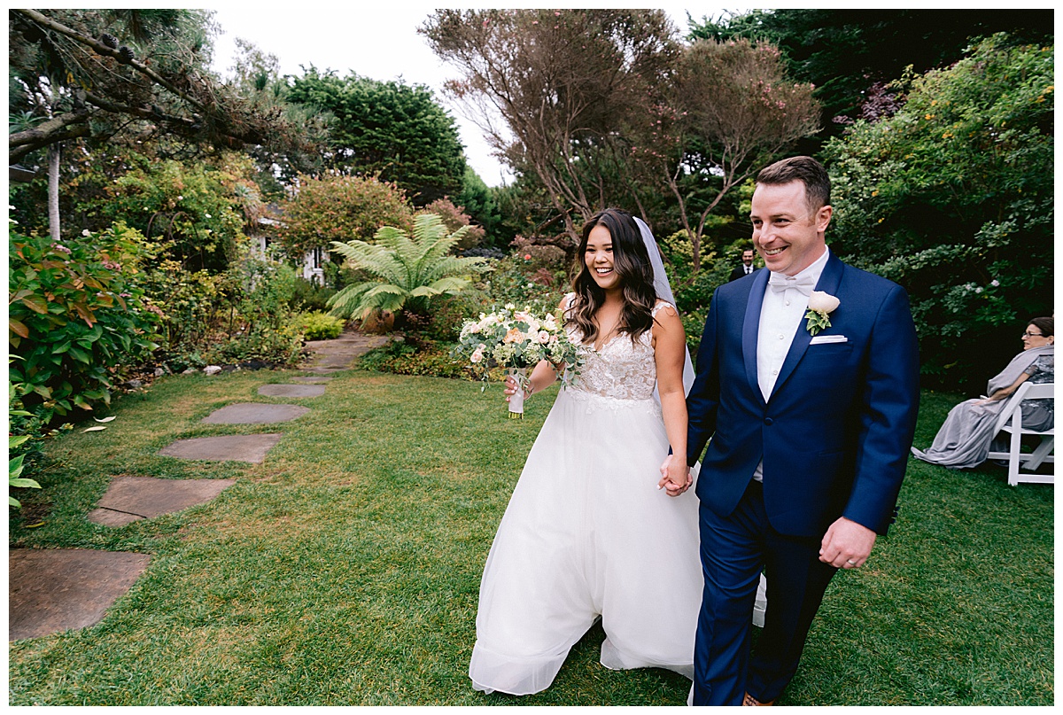 Brianna and Ryan's Half Moon Bay Elopement ceremony