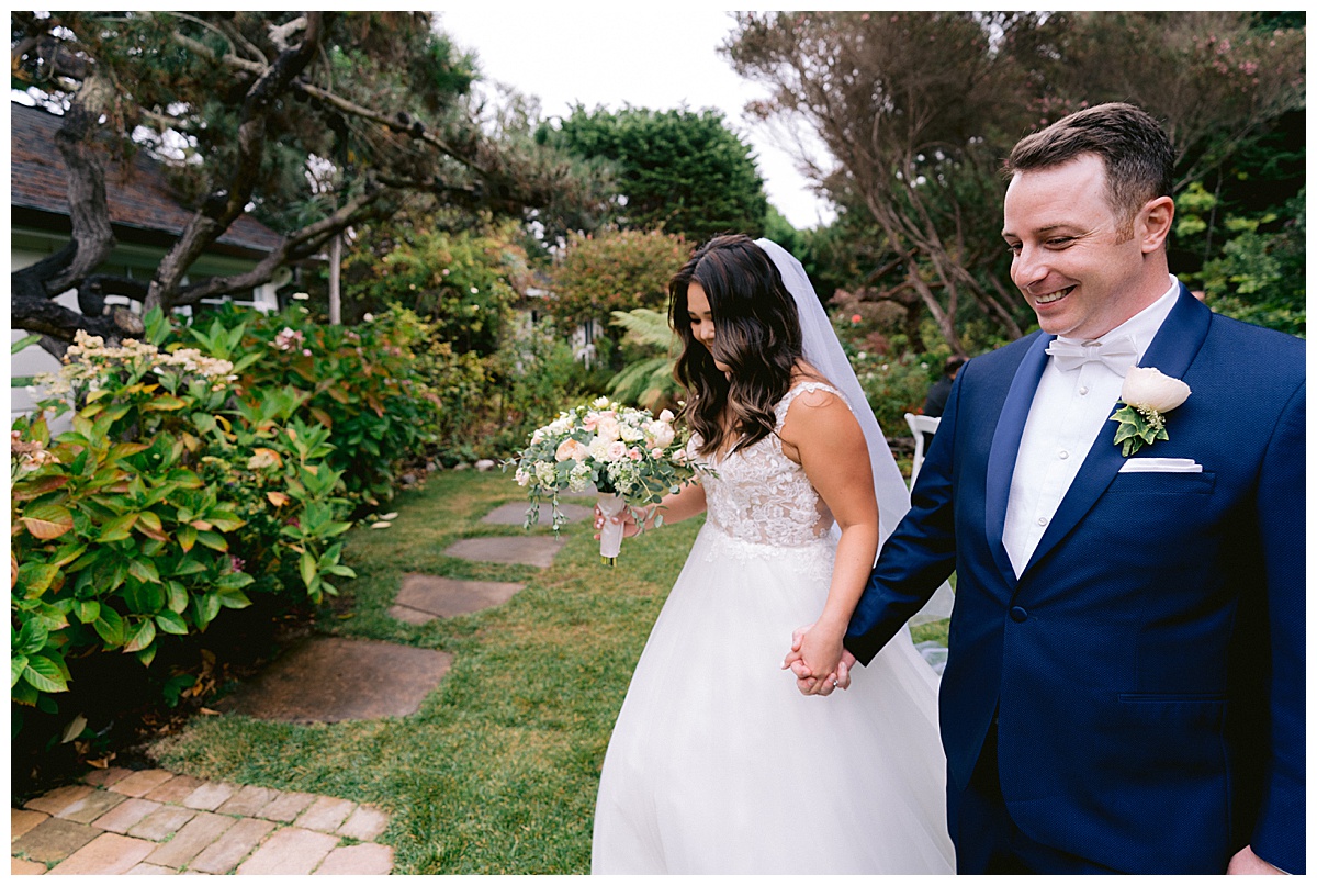 Brianna and Ryan's Half Moon Bay Elopement ceremony