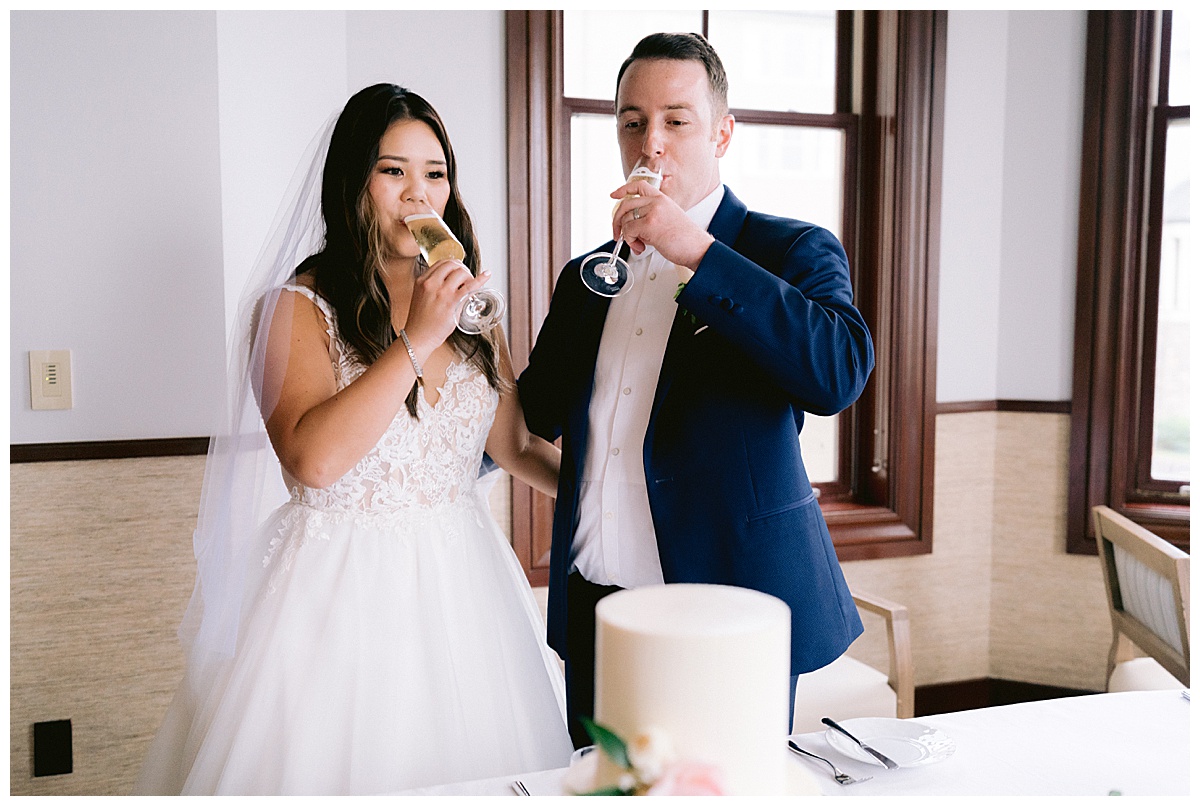 Brianna and Ryan's Half Moon Bay Elopement reception