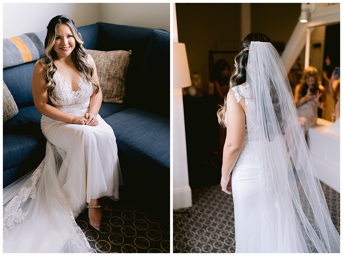 Keyla dressed and ready for the wedding