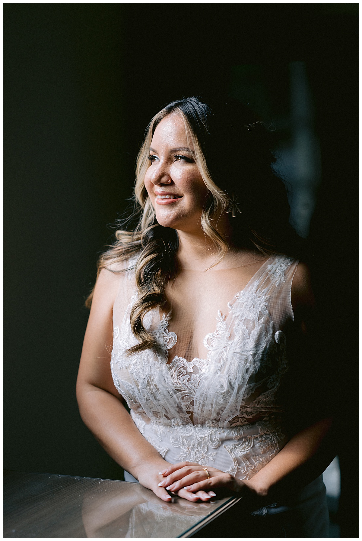 Portrait of Keyla before the Golden Gate Club Wedding 