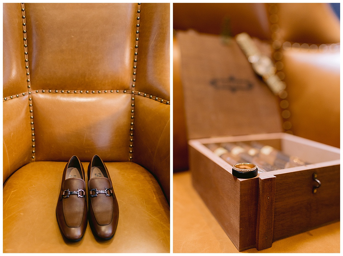 Renato's grooms shoes, wedding ring