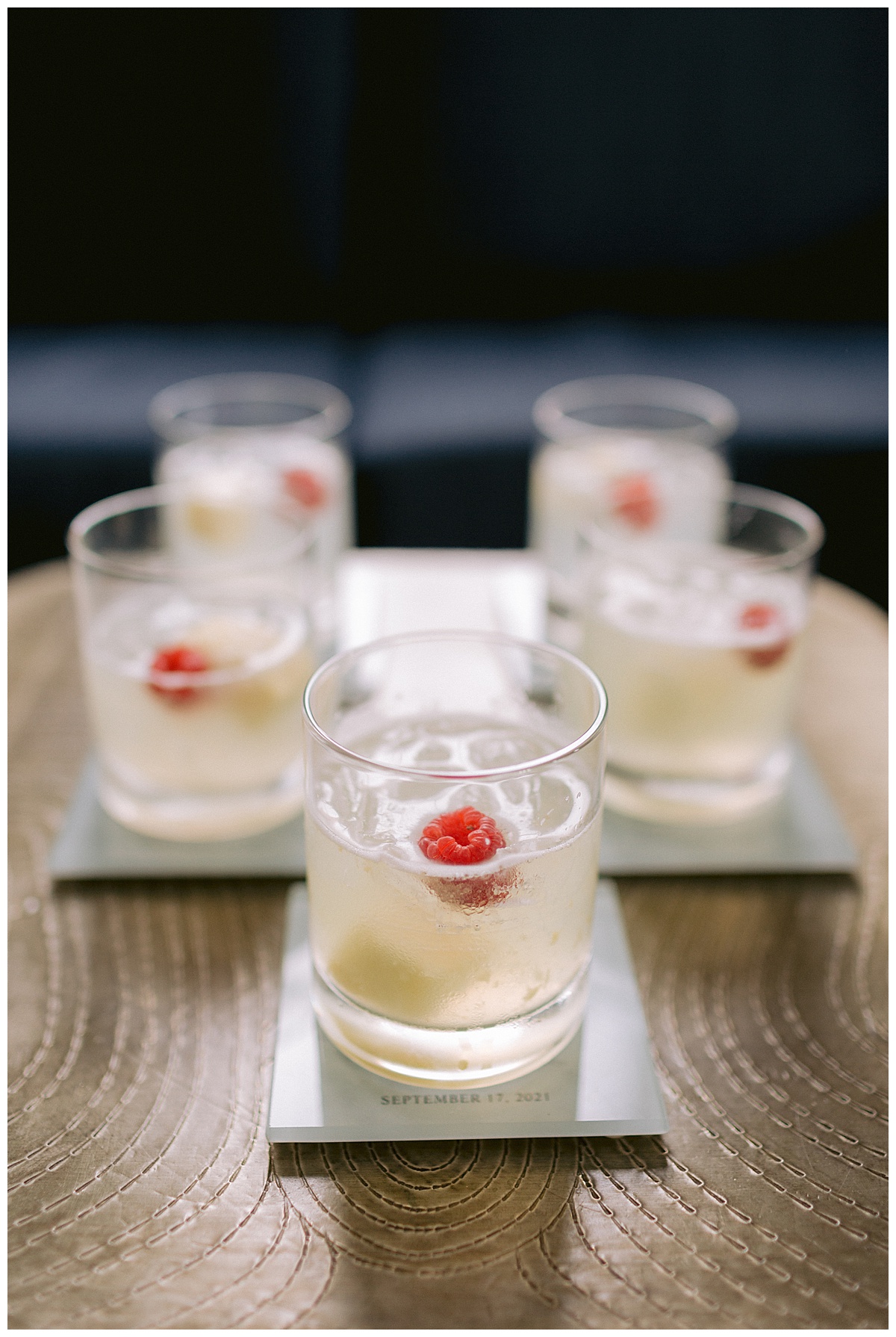 Cocktails for the groomsmen while they get ready for the Golden Gate Club Wedding 
