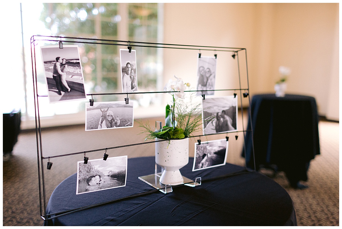 Black and white photos of Keyla and Renato
