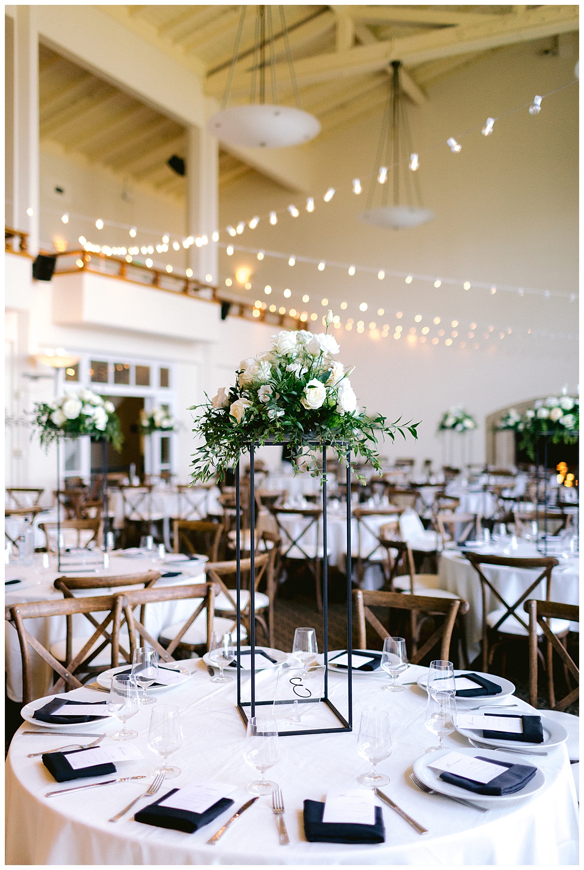 Wedding reception table decor