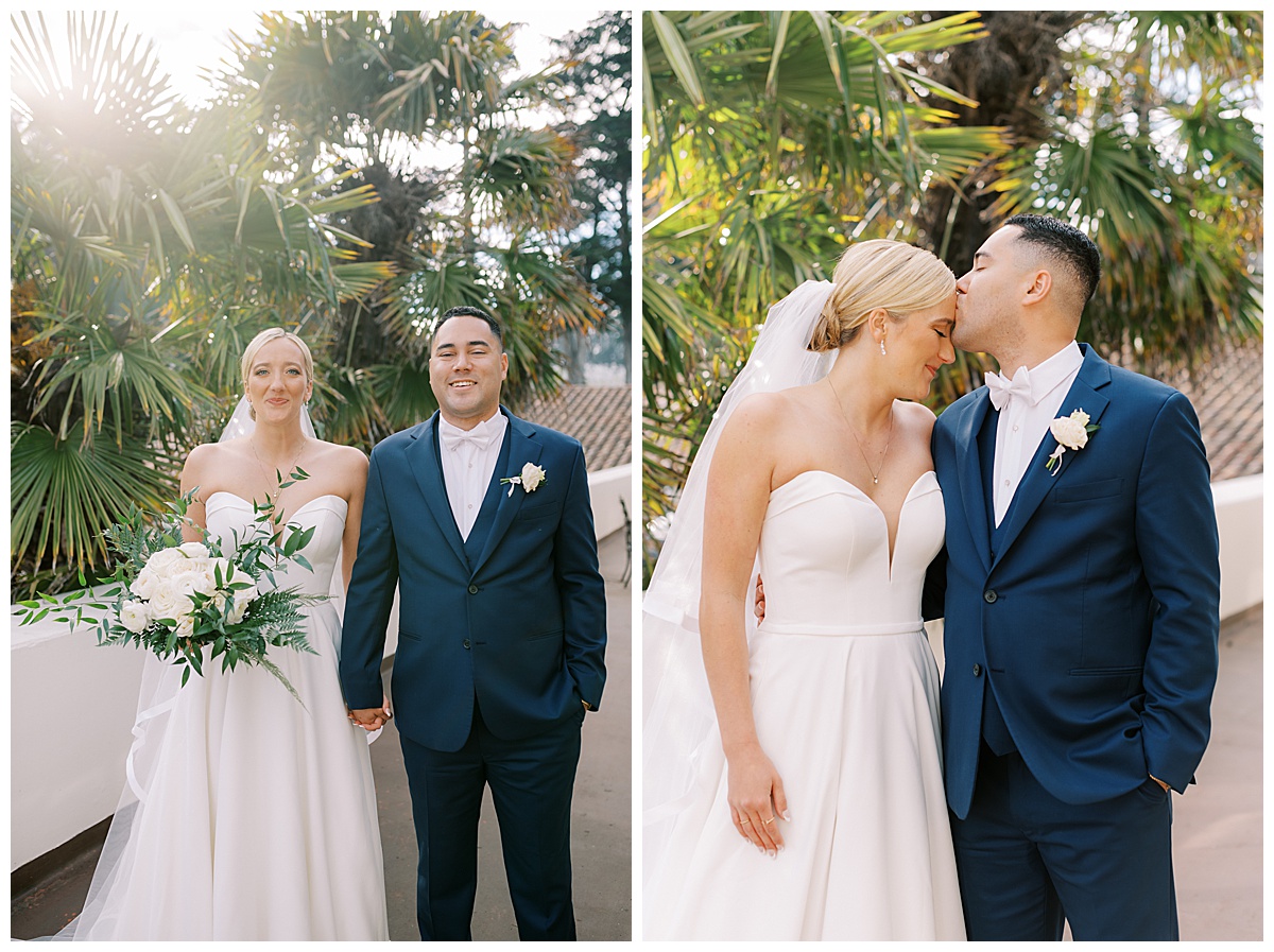 Susie and Devon's Golden Gate Club wedding couple's portraits
