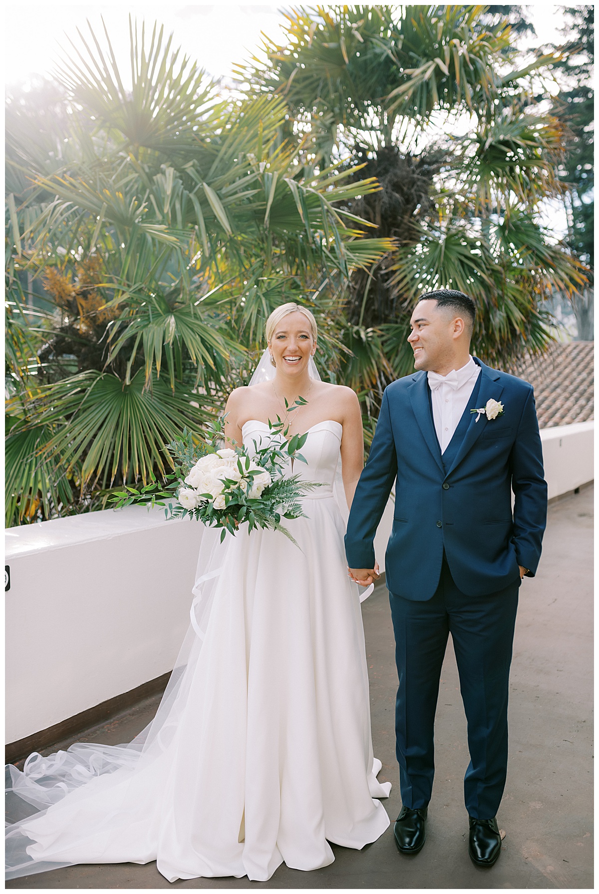 Susie and Devon's Golden Gate Club wedding couple's portraits