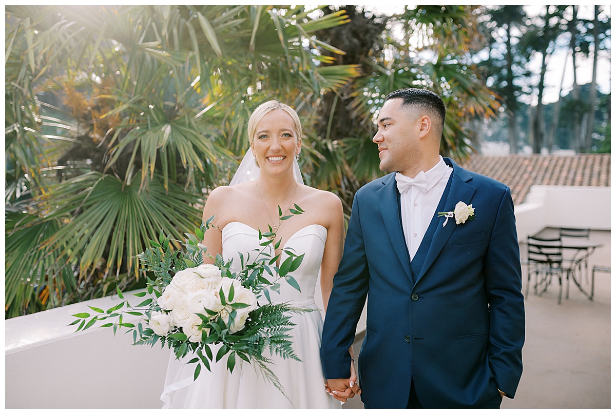 Susie and Devon's Golden Gate Club wedding couple's portraits