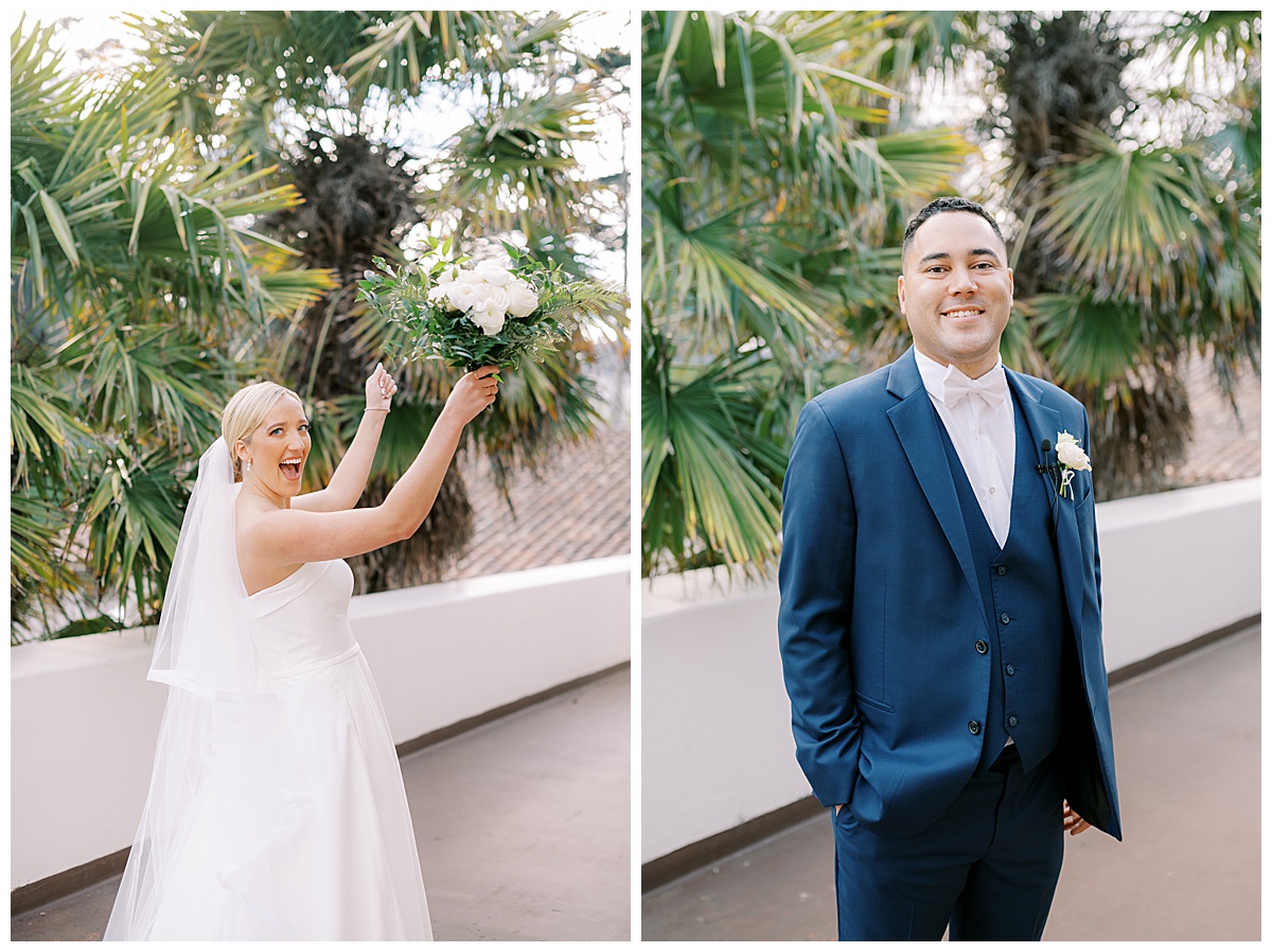 Susie and Devon's Golden Gate Club wedding couple's portraits