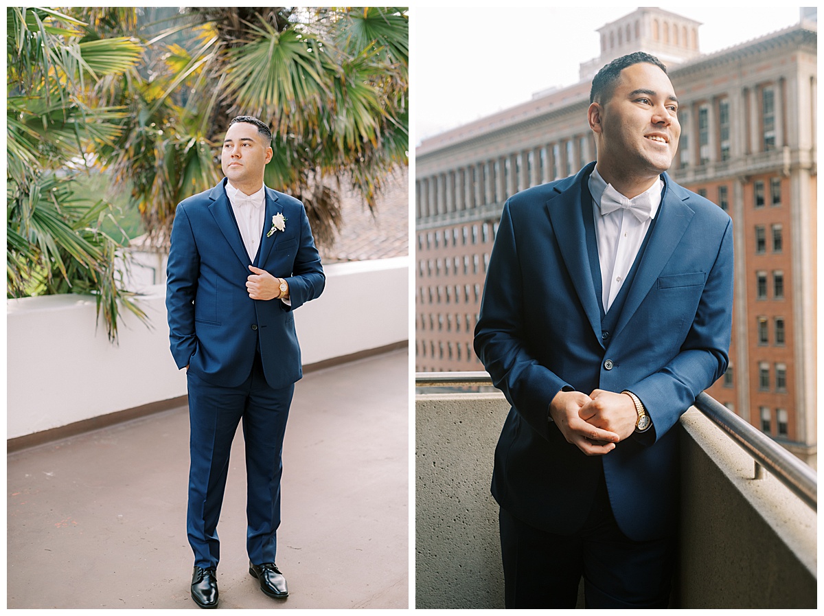 Susie and Devon's Golden Gate Club wedding couple's portraits