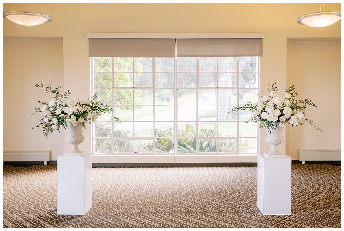 Susie and Devon's Golden Gate Club wedding ceremony
