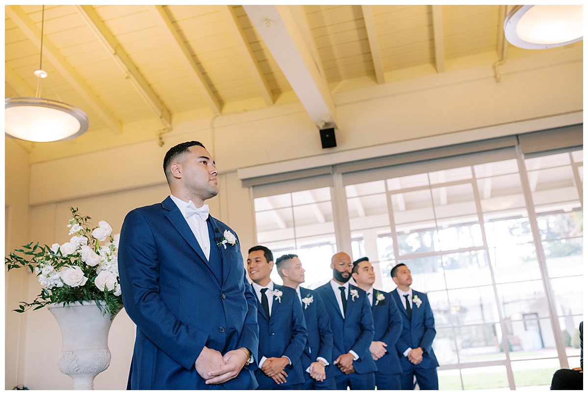 Susie and Devon's Golden Gate Club wedding ceremony