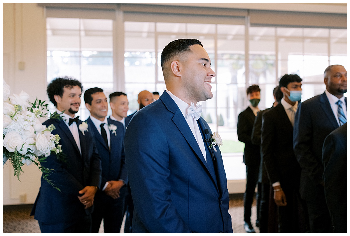 Susie and Devon's Golden Gate Club wedding ceremony