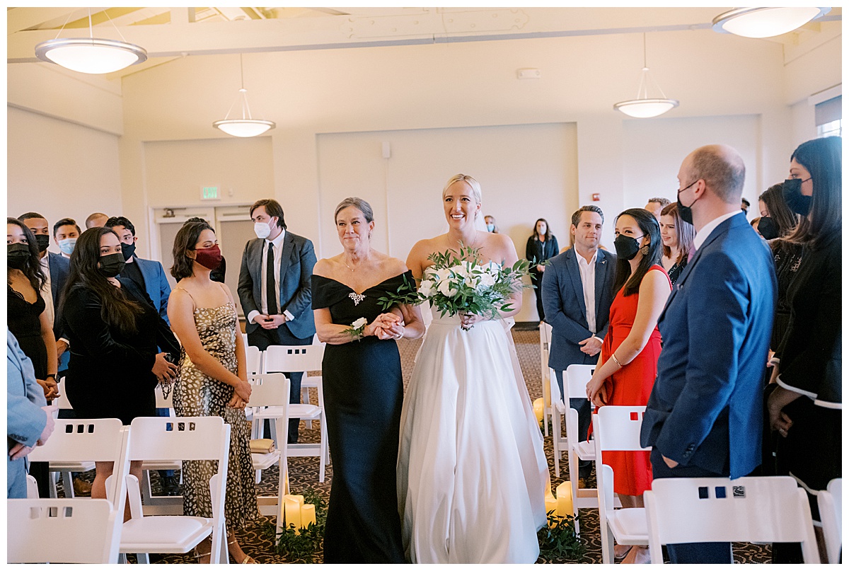 Susie and Devon's Golden Gate Club wedding ceremony