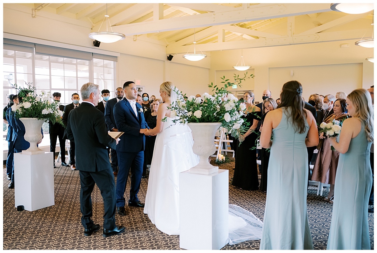 Susie and Devon's Golden Gate Club wedding ceremony
