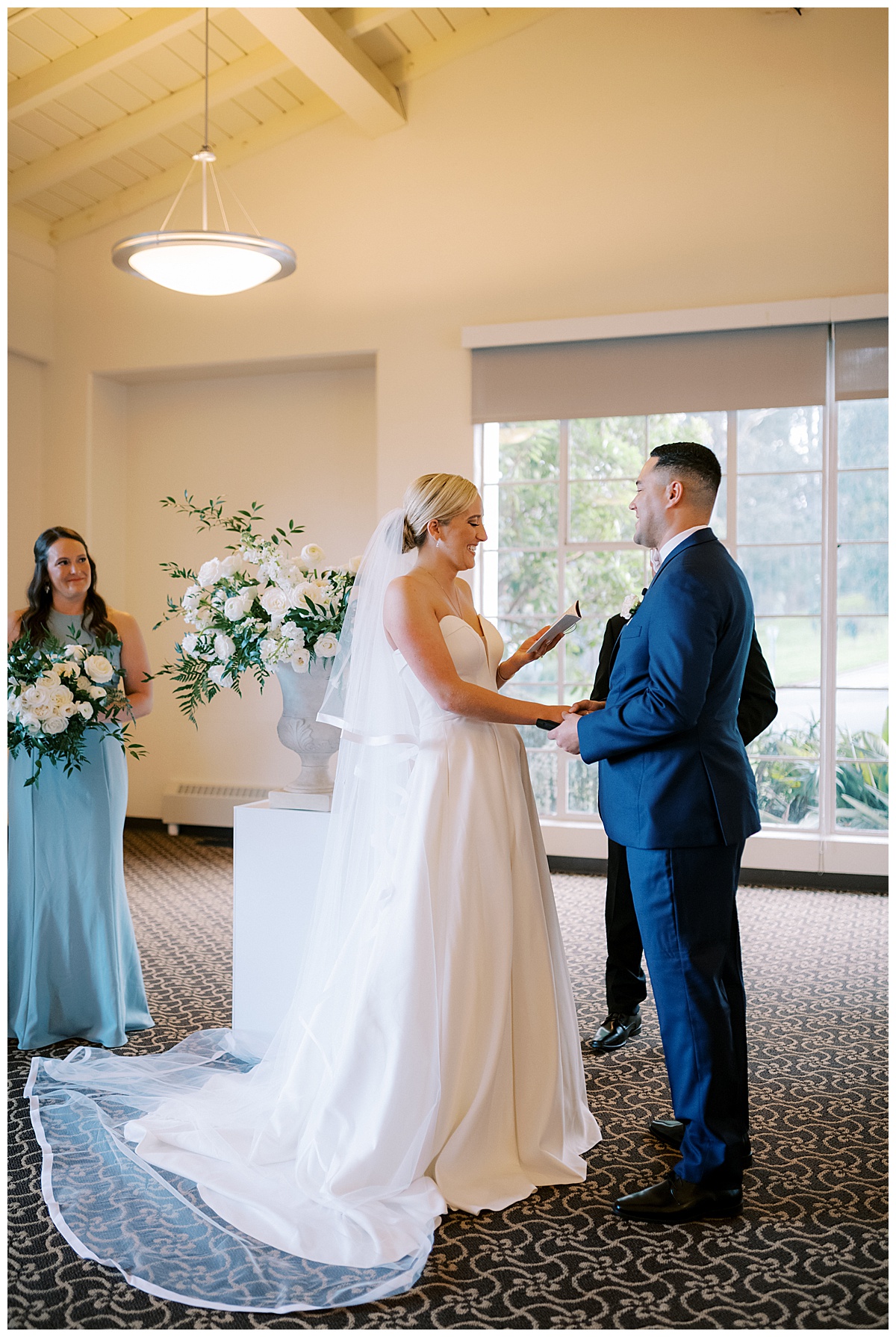 Susie and Devon's Golden Gate Club wedding ceremony