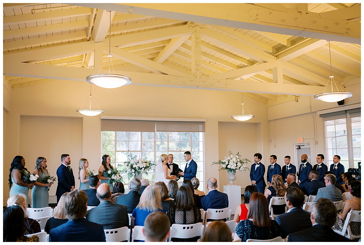 Susie and Devon's Golden Gate Club wedding ceremony