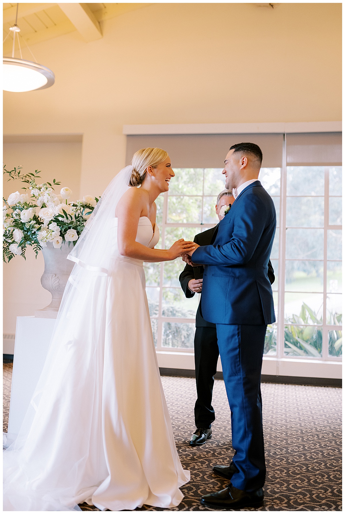 Susie and Devon's Golden Gate Club wedding ceremony