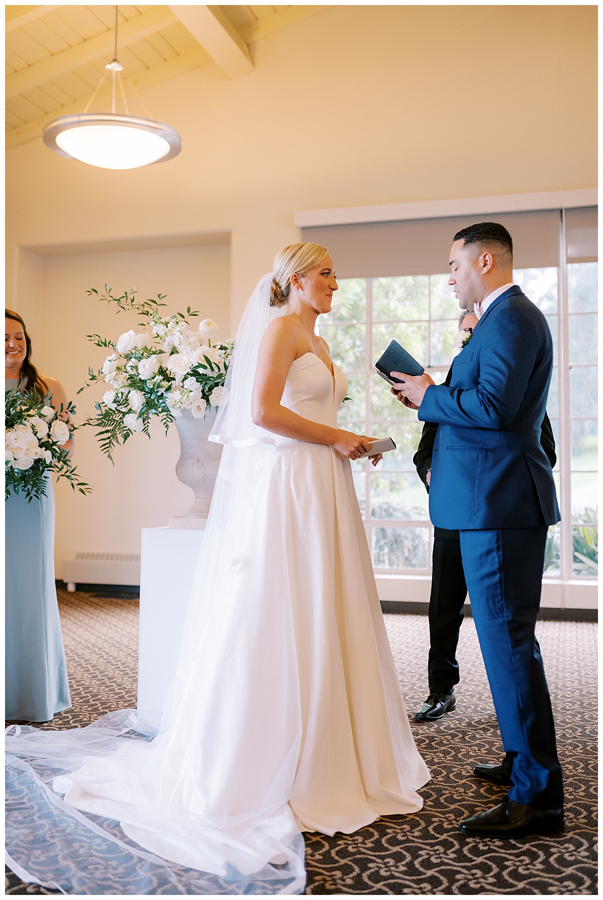 Susie and Devon's Golden Gate Club wedding ceremony