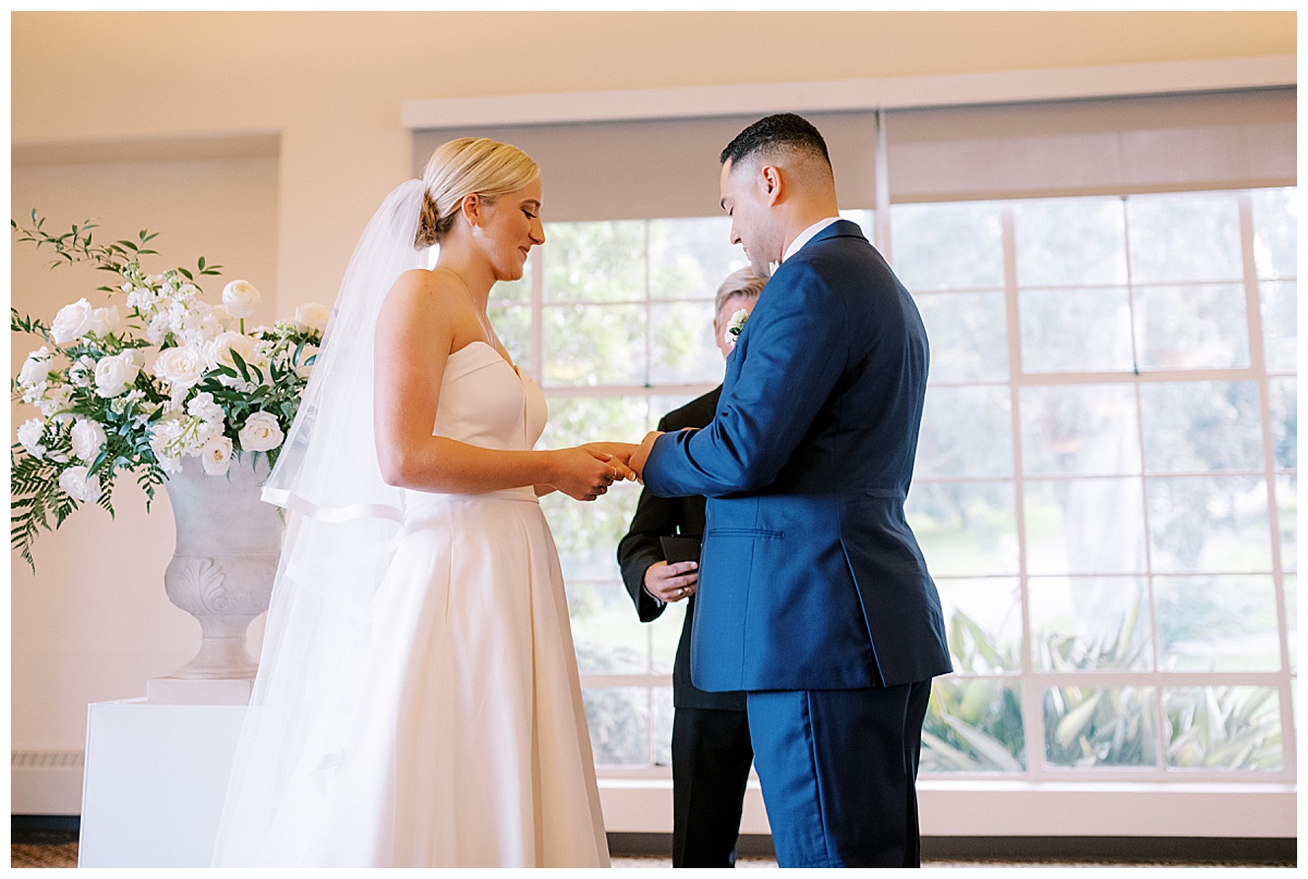 Susie and Devon's Golden Gate Club wedding ceremony