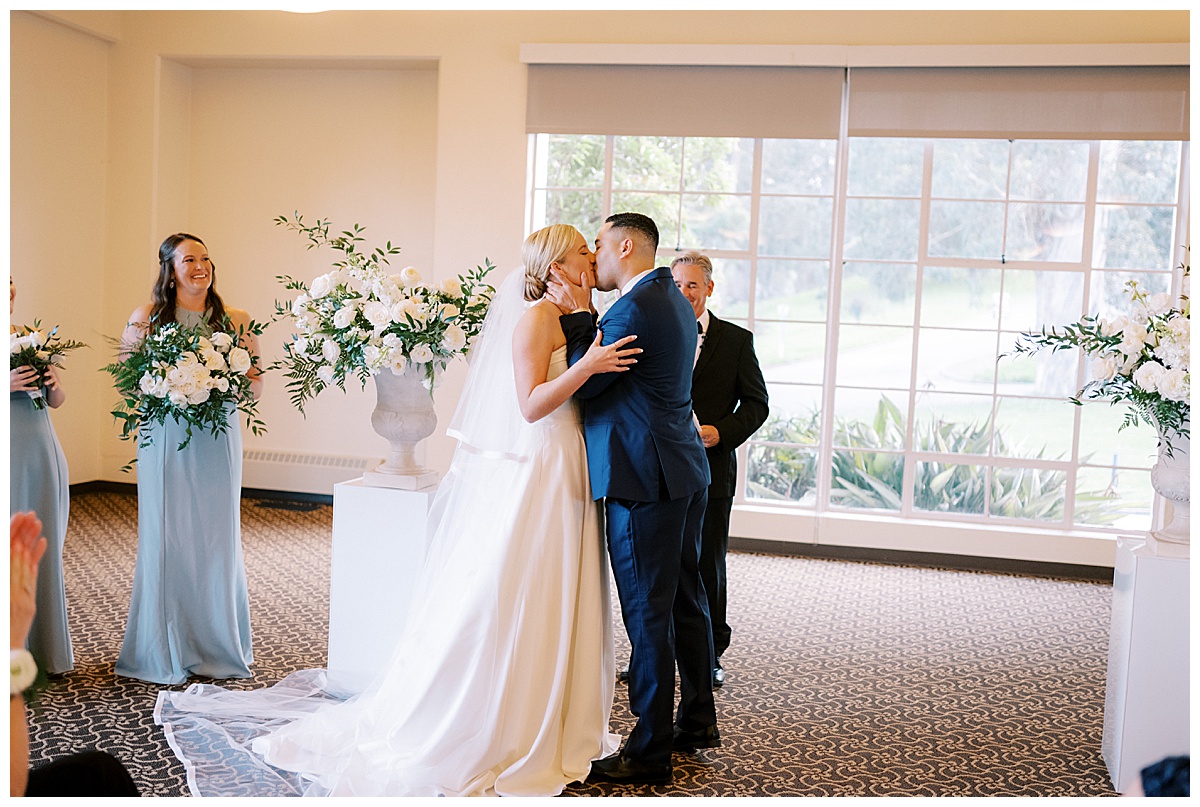 Susie and Devon's Golden Gate Club wedding ceremony
