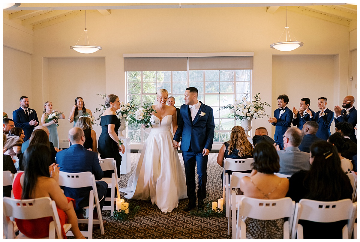 Susie and Devon's Golden Gate Club wedding ceremony