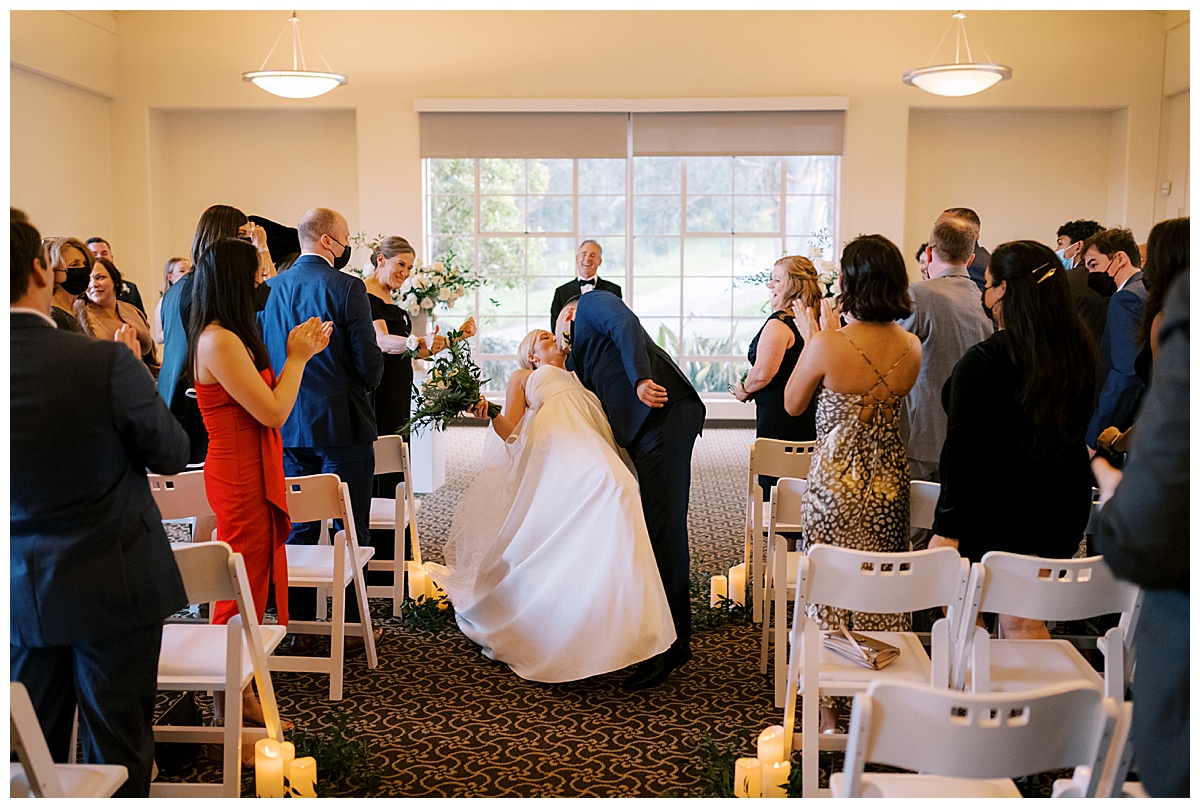 Susie and Devon's Golden Gate Club wedding ceremony