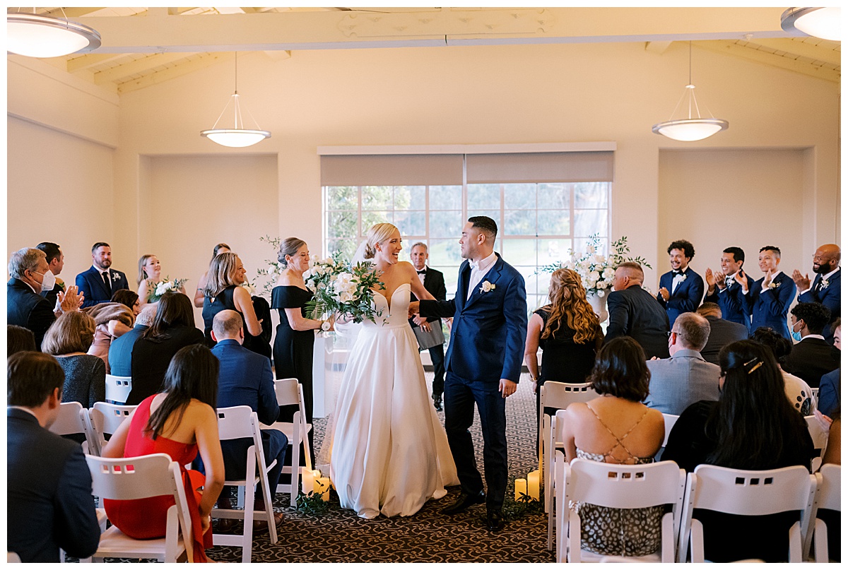 Susie and Devon's Golden Gate Club wedding ceremony