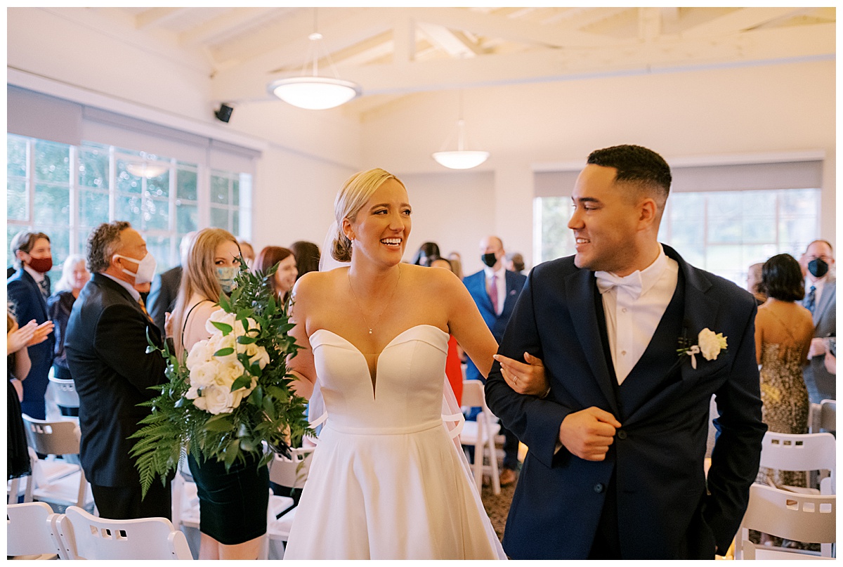 Susie and Devon's Golden Gate Club wedding ceremony
