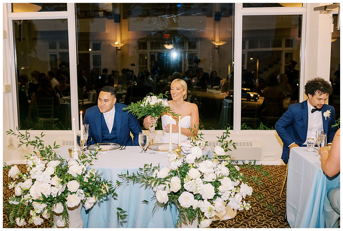 Susie and Devon's Golden Gate Club wedding reception