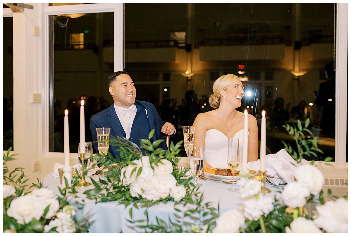 Susie and Devon's Golden Gate Club wedding reception