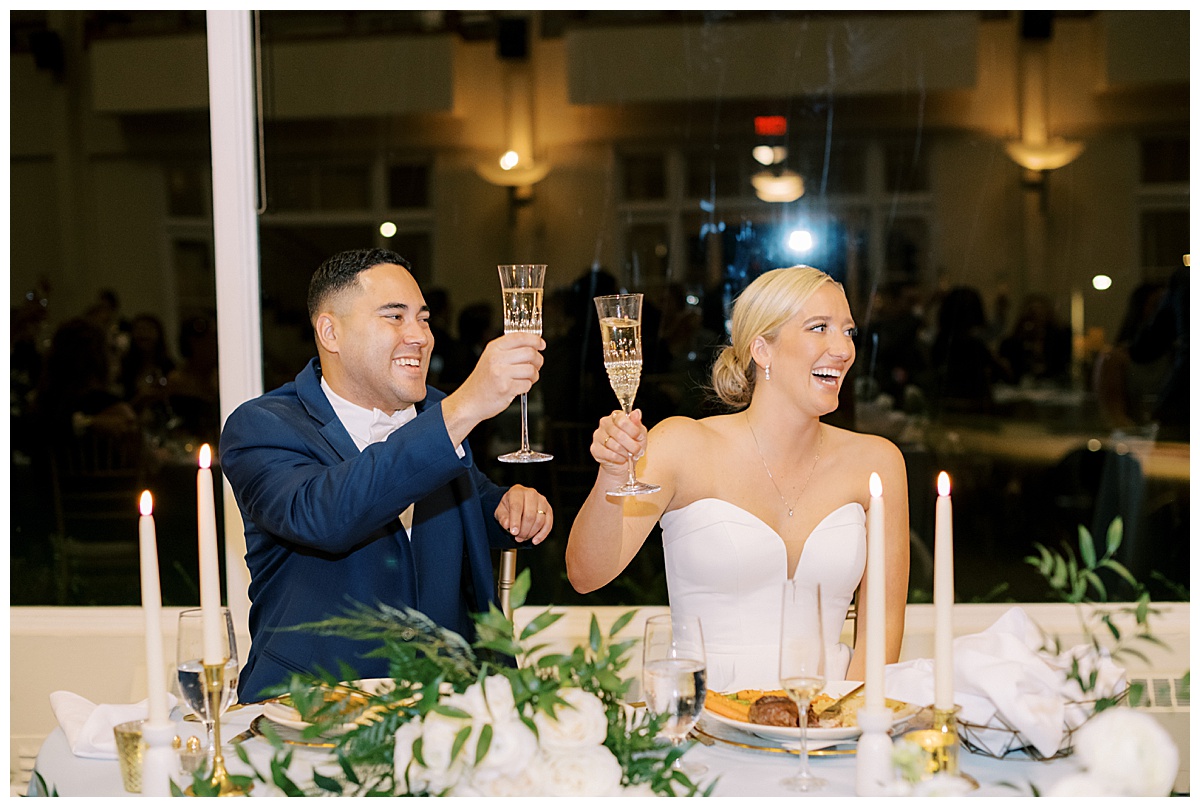 Susie and Devon's Golden Gate Club wedding reception