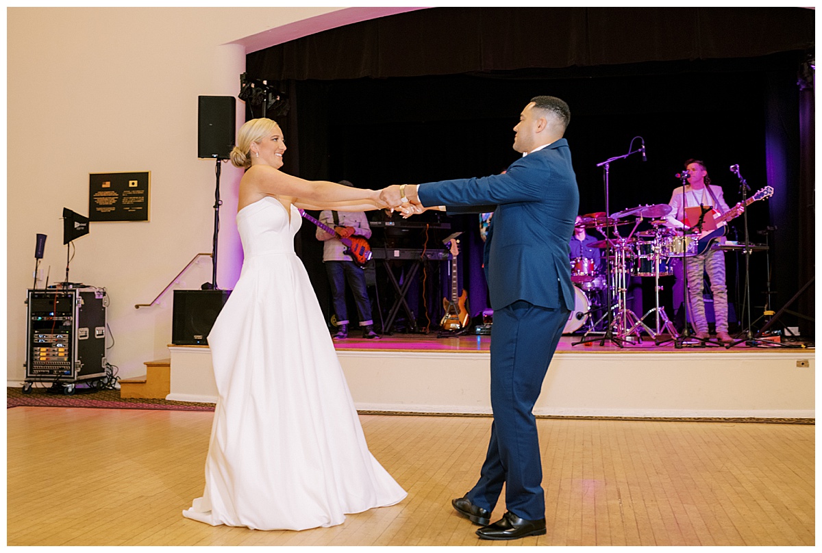 Susie and Devon's Golden Gate Club wedding reception