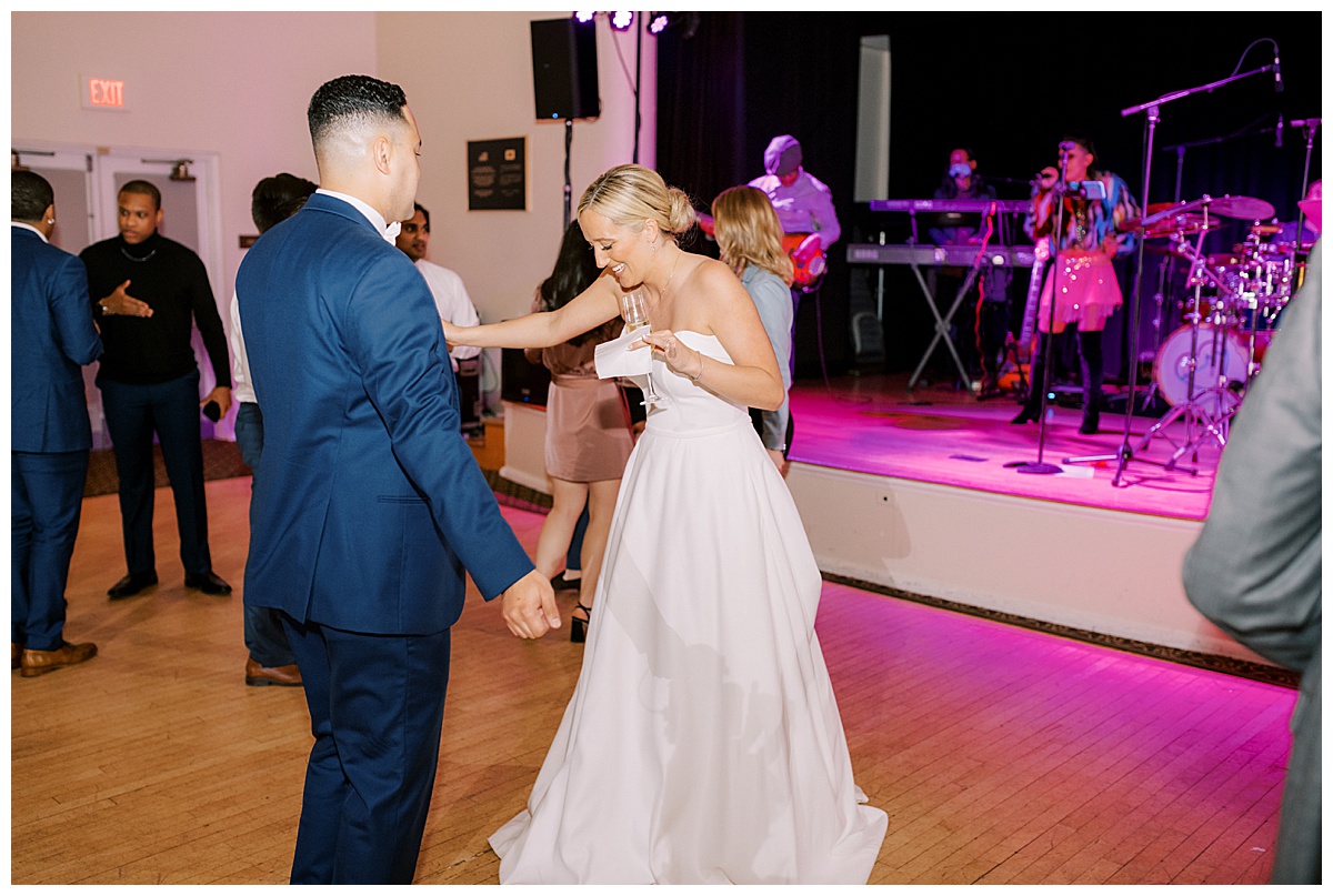 Susie and Devon's Golden Gate Club wedding reception