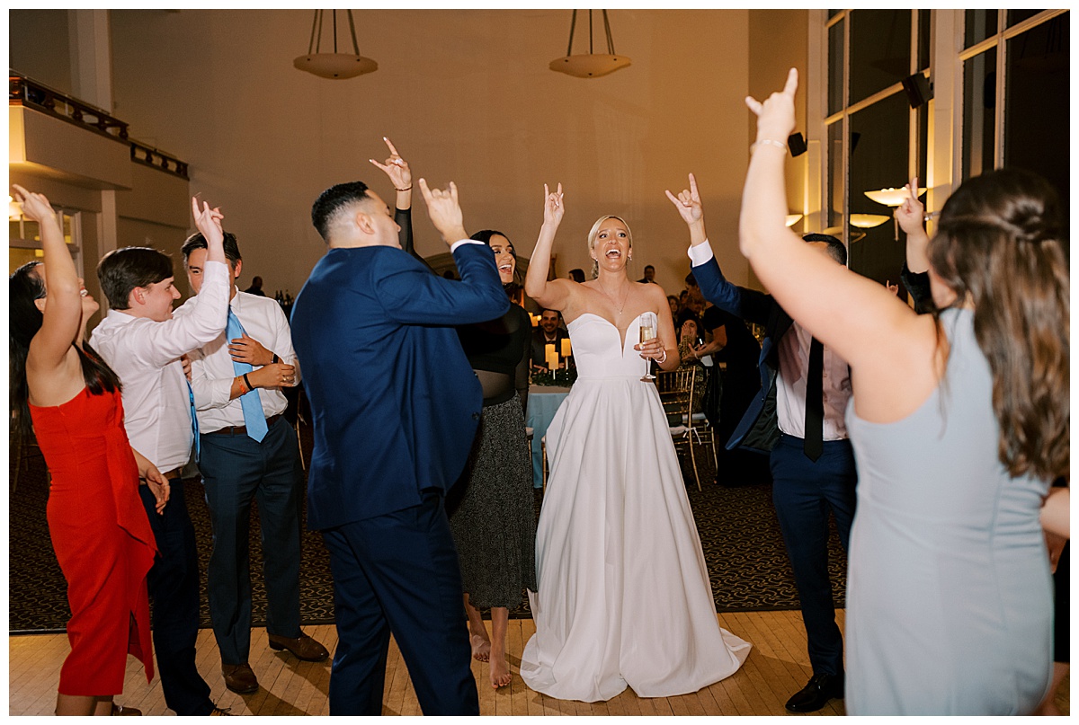 Susie and Devon's Golden Gate Club wedding reception